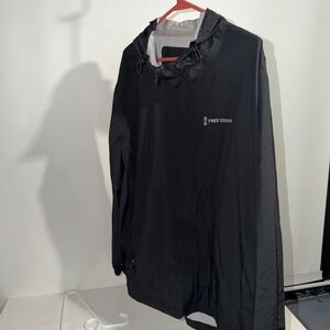 Free Country  Mens Jacket XXLARGE Black Hooded Windbreaker